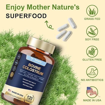 Liposomal Liquid Vitamin D3 K2 + Bovine Colostrum Supplement Capsules