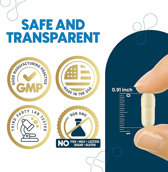 Triple Magnesium Complex Supplement (120 Vegan Capsules) - 180mg of Magnesium Glycinate Taurate and Citrate - Calm Magnesium Complex Supplements