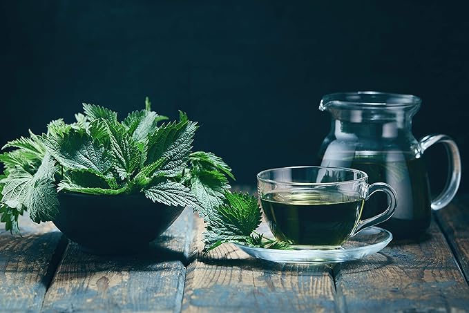 Nettle Tea - 8Oz (REAL WILD HARVEST) | 100% USDA Certified ORGANIC | Loose Leaf (Urtica Dioica aka Stinging Nettle) Cut & Sifted
