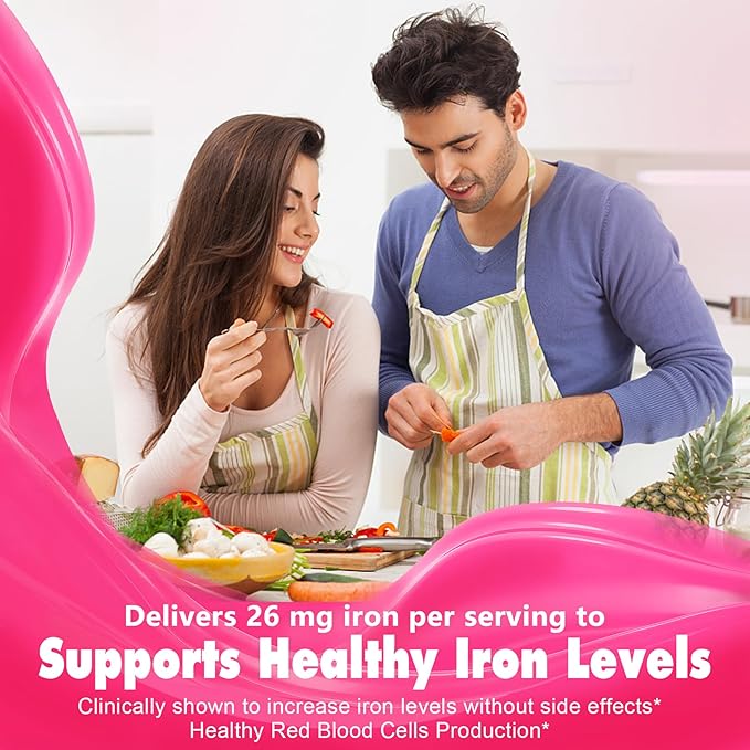 Vegan Omega-3 Gummies + Iron Bisglycinate 26mg