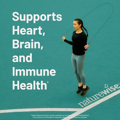 NatureWise Omega 3 Fish Oil - 500 mg per Pill - EPA & DHA - Support for Immune Health & Cognitive Function - Wild-Caught, Gluten and Soy Free, Non-GMO - 180 Softgels[6-Month Supply]
