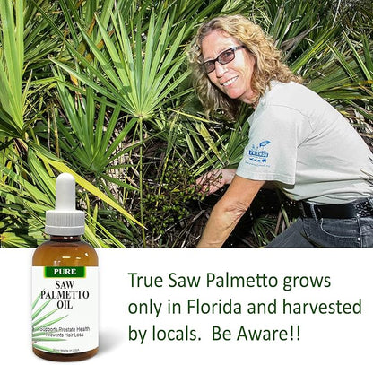 Pure Saw Palmetto Berries Oil 2x30ml Wild & Natural 60-90-day Supply Unlike Inefficient Powders, Supports Prostate Health Sleep Better Reduce Frequent Urination DHT Blocker Help Stop Hair Loss