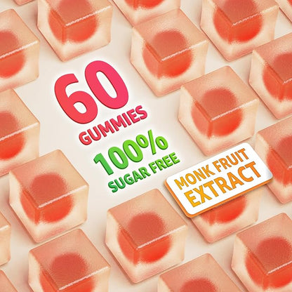 Whole Food Vitamin C Gummies for Adults & Kids, Zero Sugar, Natural Antioxidants, Bioflavonoids, Organic Vitamin C Supplement for Immune & Collagen Support, High Absorption, Vegan, Chewable, 60 Cts