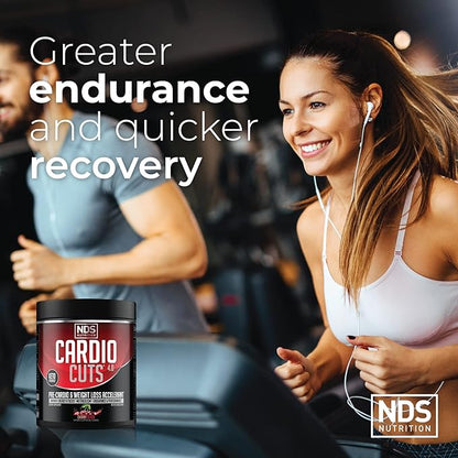 NDS Nutrition 4.0 Pre Workout Supplement - Advanced Weight Loss and Pre Cardio Formula with L-Carnitine, CLA, MCTs, L-Glutamine, and Safflower Oil - Cherry Slush (40 Servings)