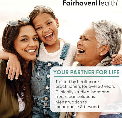 Fairhaven Health Menopause Relief Multivitamin Essentials | Hormone Free Menopause Supplements for Women | Methylated Multivitamin for Women 50 and Over | Hot Flash Relief* | Non-GMO | 30 Capsules