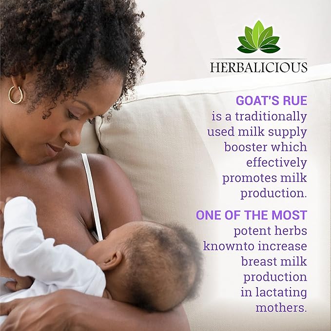 Goat’s Rue Capsules 1000mg - Natural Goats Rue Herbal Supplement - Natural Galega Officinalis for Breast Feeding - Breastmilk Production Food Supplement Support - 100 Caps