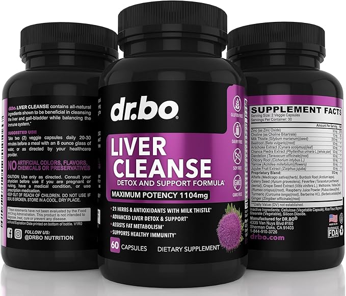 Liver Cleanse & Stone Detox Support Supplement - Liver Kidney Cleanse Detox, Gallbladder Formula - Stone Breaker Chanca Piedra, Natural Gallstones Kidney Stones Dissolver Supplements