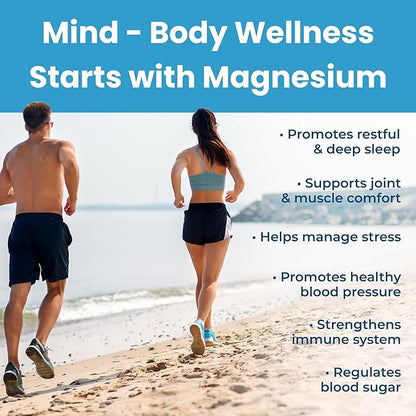 Magnesium Complex Supplement - Magnesium Supplements with Glycinate, Citrate, Malate & Oxide - Magnesium Tablets for Digestion, Sleep, Heart Health, & Energy - Magnesium Vitamins 120 Counts