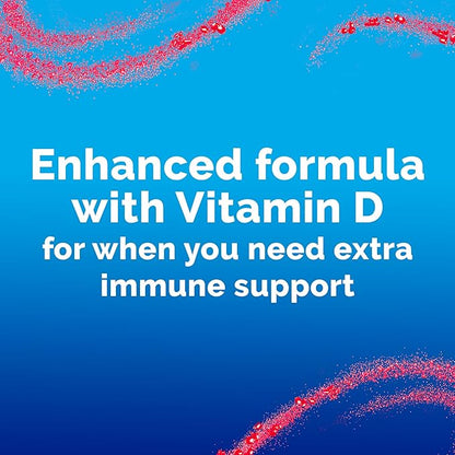 Emergen-C Kidz Immune Plus Crystals, On-The-Go Immune Support Supplement with Vitamin C, Vitamin D, B Vitamins, Zinc and Manganese, Tropical Punch - 28 Stick Packs