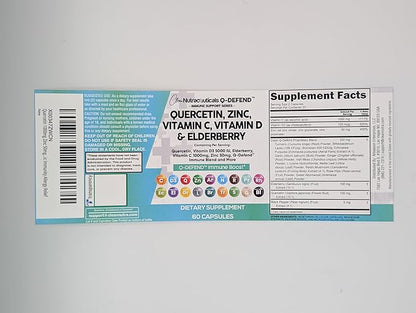 Clean Nutraceuticals Quercetin Zinc Vitamin C Vitamin D Bromelain Elderberry - Lung Immune Support Supplement Adults with Artemisinin, Sea Moss, Echinacea, Allergy Relief