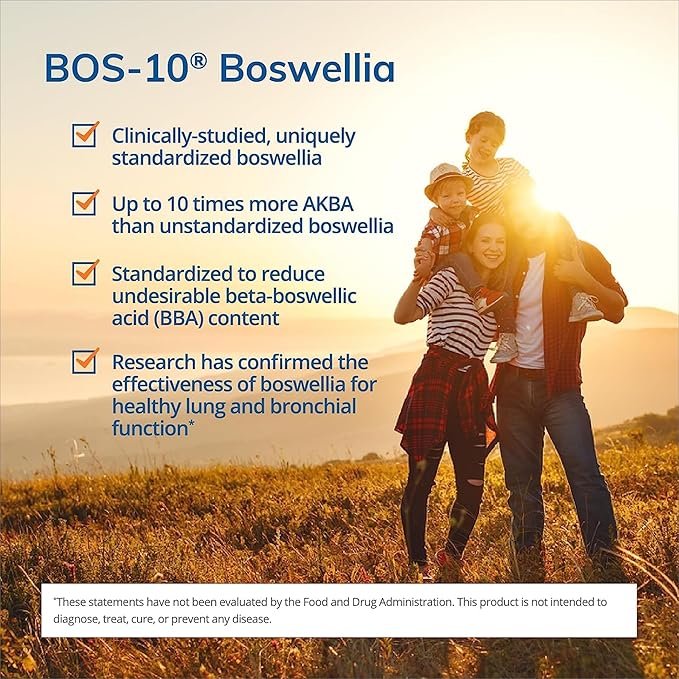 Euromedica BosPro - Boswellia Serrata Extract Supplement - Dietary Supplement for Healthy Lung Support - Herbal Supplement Formula - 60 Softgels, 2 Pack (120 Softgels)