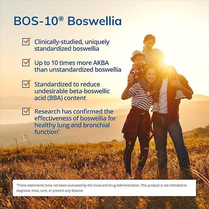 Euromedica BosPro - Boswellia Serrata Extract Supplement - Dietary Supplement for Healthy Lung Support - Herbal Supplement Formula - 60 Softgels, 2 Pack (120 Softgels)