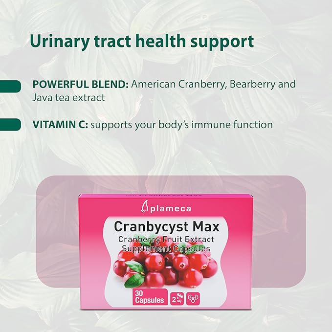 Cranbycyst Max – UTI Treatment for Women – 9 Glasses of Cranberry Juice in 1 Serving – Sugar-Free Cranberry Pills – Urinary Tract Health Support & UTI Protection – 30 CT