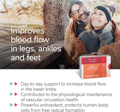 Daily Circulation | Antioxidant Powerhouse Supplement | Supports Inflammatory Response, Healthy Blood Flow & Metabolic Function | Maqui Berry, Ginger, Pycnogenol | 10 Vegan Capsules
