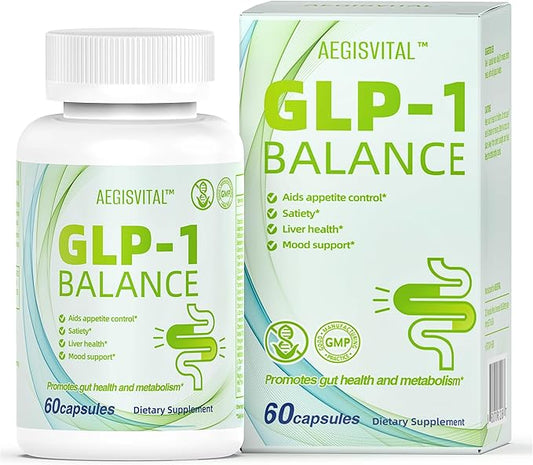 GLP-1 Supplement for Women & Men, Natural GLP-1 Optimization with Akkermansia Probiotic, GLP1 Probiotic for Digestion, Gut Health, Energy & Metabolism Improvement, 60 Capsules