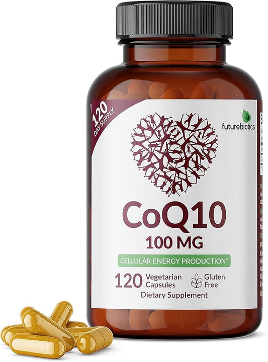 Futurebiotics CoQ10 100 MG Cellular Energy Production, 120 Vegetarian Capsules