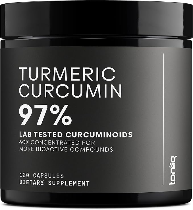Turmeric Curcumin - Ultra High Potency 60:1 Extract with 97% Curcuminoids - 1200mg Per Serving - Black Pepper & MCT Oil for Enhanced Absorption - Third-Party Lab Tested - 120 Capsules