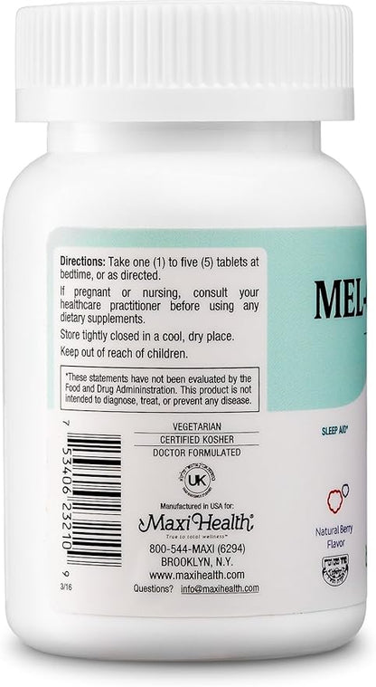 Maxi Health Mel-O-Chew Sleep Aid - 100 Chewies