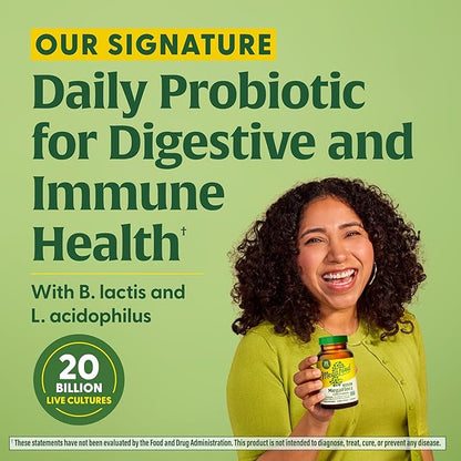 MegaFood MegaFlora Probiotic - Probiotics for Women Digestive Health - Immune Support Supplement - 20 Billion CFU - 14 Strains - Non-GMO - Vegetarian - 90 Mini Capsules (90 Servings)