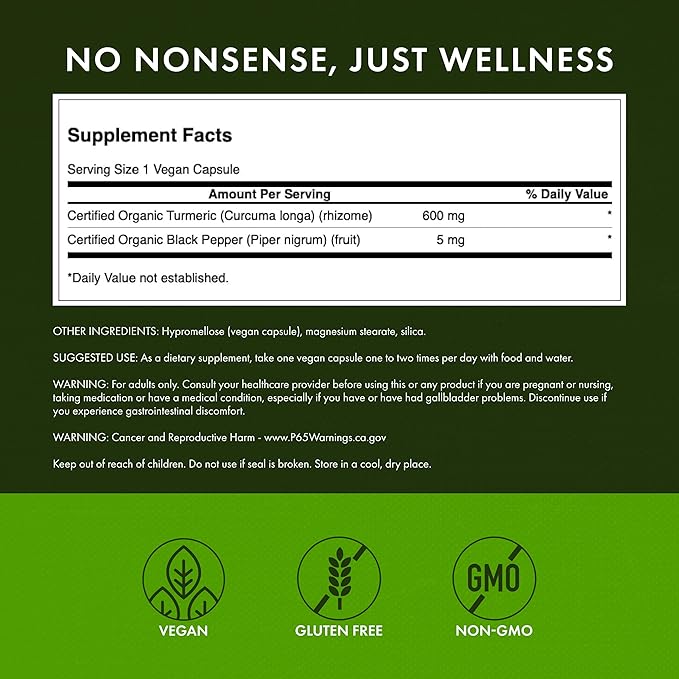 Swanson Premium- Turmeric & Black Pepper - Antioxidant, Digestion & Joint Support - 90 Veg Caps