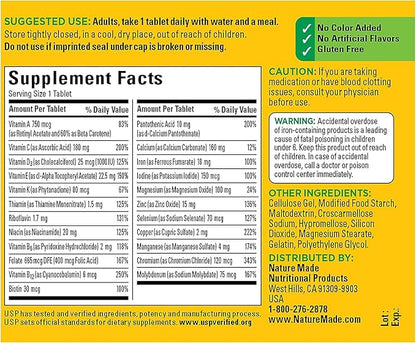 Nature Made Multi Complete Tablets 130 ea (Pack of 4)