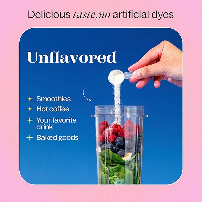 Unflavored Daily Fiber Supplement Powder with Collagen, Probiotics & Electrolytes | Supports Digestive Health, Gut Balance & Debloating, Sugar Free | 30 Servings