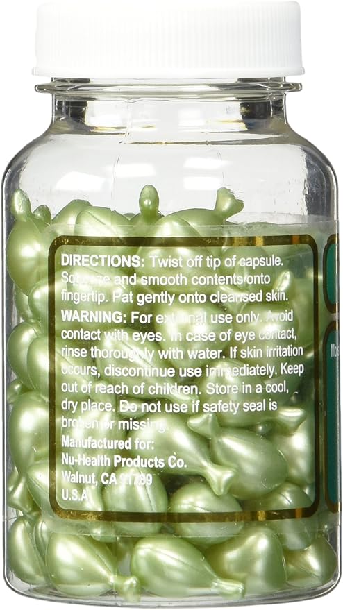 Aloe Vera & Vitamin E Skin Oil, 90 green Capsules