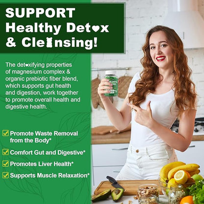 Chlorophyll Gummies, Super Green 18-IN-1 with Organic Chlorella Spirulina, Wheat Grass, Magnesium, Prebiotic Fiber for Internal Deodorant*,Comfort Digestion, Metabolism,Immune, Fresh Body Odor, 2Packs