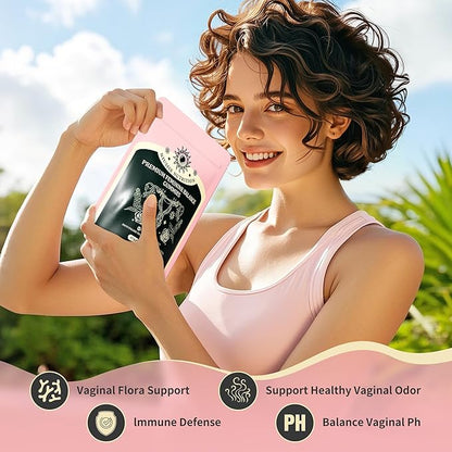 Feminine Balance Gummies, Premium Balance Supplement for Women PH Health, Immune Support, Vegan, Gluten-Free - Hawaiian Pineapple - 60 Gummies - 30 Servings