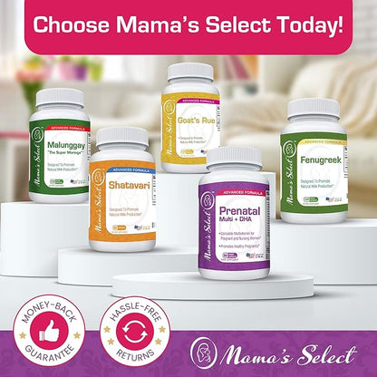 Mama's Select Prenatal Vitamins for Women with Iron, Vitamin D, DHA and More for Pregnant Women, Methyl Folate Safe for MTHFR - Gentle on Stomach, 60 Veggie Capsules