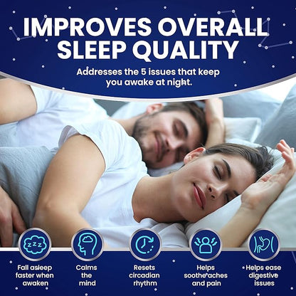 Sleep Aid 30 Tabs - 100% Drug Free & Non-Habit-Forming Sleep Pills – Clinically Formulated Sleep Supplement w/Valerian Root for Sleep - Melatonin, Lemon Balm & Valerian Root Sleep Aid