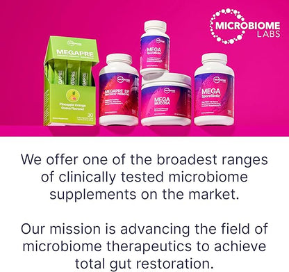 Microbiome Labs MegaGuard Gut Health Supplements - Ginger Root, Licorice Root & Artichoke Leaf Extract to Support Digestive Health & Occasional Gas - for Women, Men & Kids 8+ (60 Capsules)