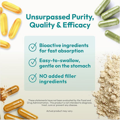 ANDREW LESSMAN Multivitamin-Men's Complete 30 Packets - High Potencies of 30+ Nutrients, Essential Vitamins, Minerals, Carotenoids. Small Easy-to-Swallow. No Binders, No Fillers, No Additives