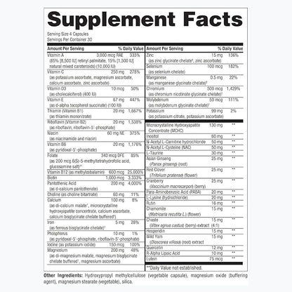 PureFormulas PureMulti for Women - Comprehensive Multivitamin for Women with Essential Nutrients and Herbal Support Womens Daily Multivitamins for Nutritional Support Non-GMO - 120 Capsules