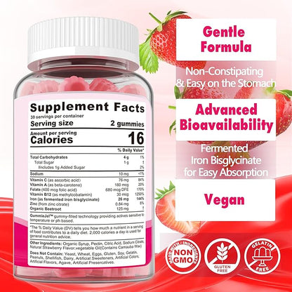 Vitamin B Complex Gummies & Iron Filled Gummies 26mg