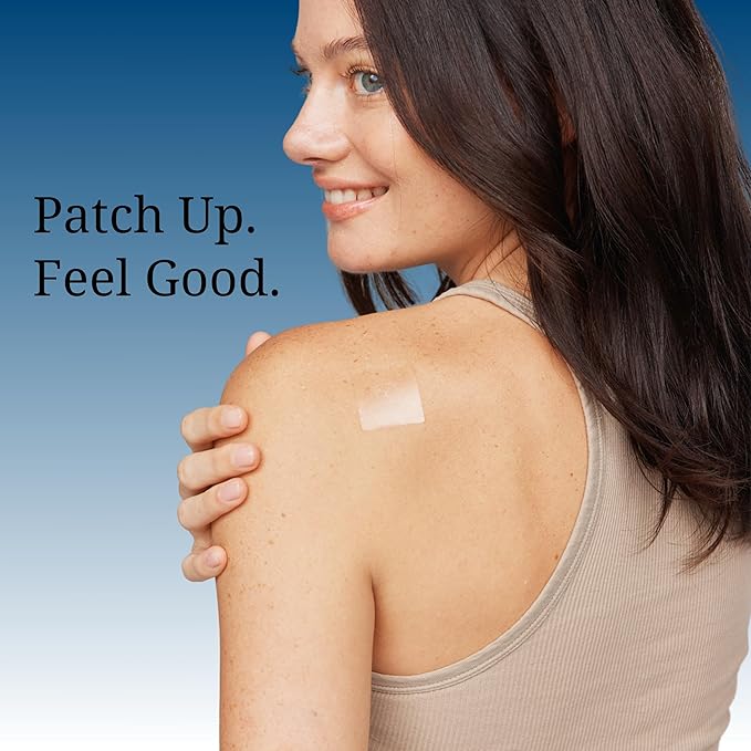 Magnesium Patches Transdermal - (30 Day Supply) Topical Magnesium Glycinate Patch for Women & Men, Muscle Cramps, Sleep & Relaxation Support