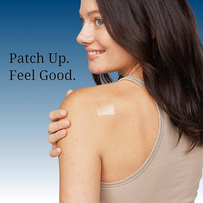 Magnesium Patches Transdermal - (30 Day Supply) Topical Magnesium Glycinate Patch for Women & Men, Muscle Cramps, Sleep & Relaxation Support