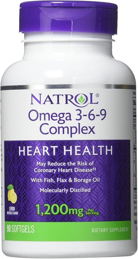 Natrol - Omega 3-6-9 Complex, 90 softgels