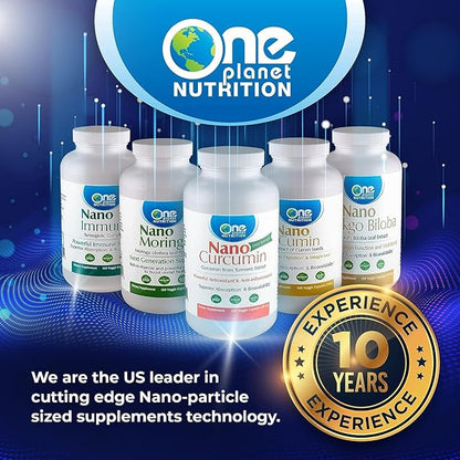 Nano Curcumin Plus 500 mg Veggie Capsules (60 Servings), Nano Curcumin with Boswellia for Superior Absorption, Supports Joint & Immune Health, Non-GMO, Vegan, Gluten-Free