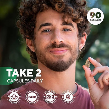 Shilajit Capsules 10 in 1 with Kava Kava - USA Made Himalayan Shilajit for Men with Tongkat Ali, Ashwagandha, Kava Kava for Energy & Immunity Support - 90 Count