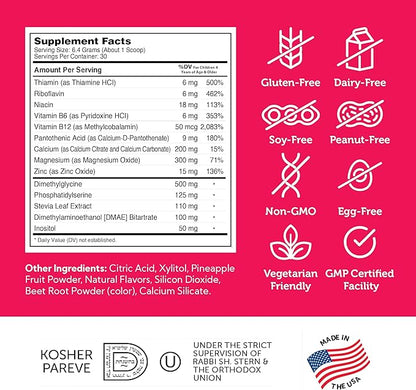 Zahler KidsActive, Kids Concentration Formula Powder, All Natural Children’s Supplement Supporting Focus, Certified Kosher, 29 Servings Fruit Punch Flavored Powder