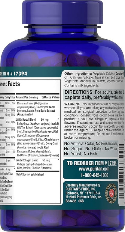 Puritan's Pride Ultra Woman 50 Plus High Potency Performance Time Release Daily Multivitamin with Zinc, Supplement to Support Healthy Aging and Cellular Energy Production, 2 Month Supply, 120 Count