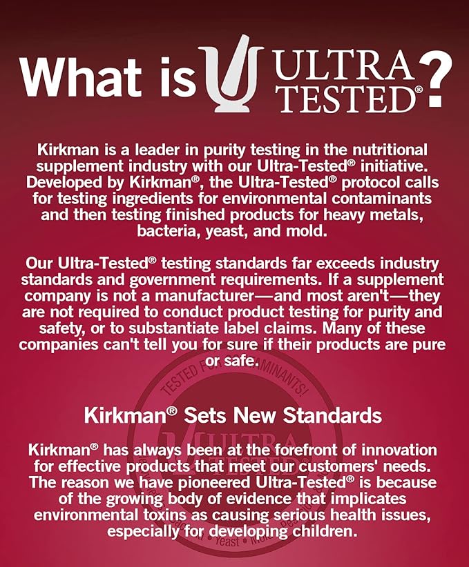 Kirkman - Super Nu-Thera - 360 Capsules - Comprehensive Multivitamin - with Vitamin B6 & Magnesium - Hypoallergenic