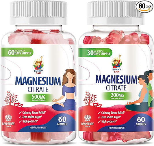Magnesium 200mg & Magnesium 500mg for Adults