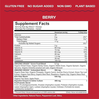 Amazing Grass Greens Blend Superfood: Super Greens Powder Smoothie Mix & Greens Blend Superfood: Super Greens Powder Smoothie Mix