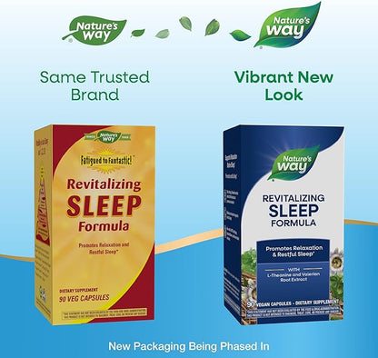 Nature's Way Fatigued to Fantastic! Revitalizing Sleep Formula, Promotes Restful Sleep*, 90 Capsules
