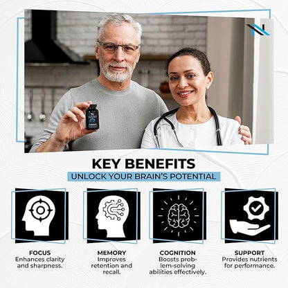 NeoVitalis® Brain & Detox Wellness Bundle | AI Brain Nootropic Capsules for Memory, Focus + DetoxNextGen Liver & Kidney Support | Cognitive, Detox, Immune Boost & Toxin Removal Supplement | 120 Caps