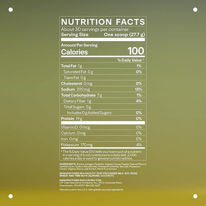 LTH Prime Collagen Peptides - Premium Collagen Powder for Digestive Health - Supports Healthy Joints, Hair, Nails & Skin - Hydrolyzed Collagen from Grass-Fed Cows - Chocolate - 30 Servings