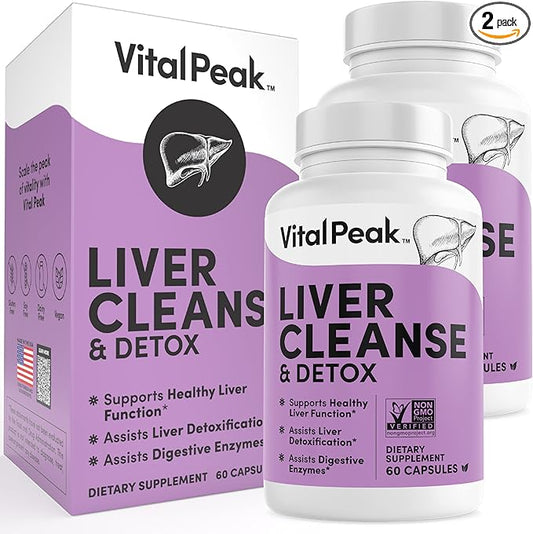 Liver Cleanse Detox & Repair - Liver Health Support Supplement - with Milk Thistle, Berberine, Beet Root Powder, Turmeric, Ginger, Dandelion Root, Artichoke, Grape Seed Extract & More - 120 Capsules