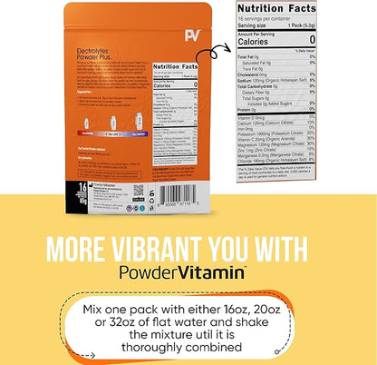 Electrolytes Powder Plus, Keto, Mango Passionfruit, Sugar Free, Pink Himalayan Salt, 1000mg Potassium, 120mg Calcium, 120mg Magnesium, Non-GMO, Zero Calories, (16 Hydration Packets)